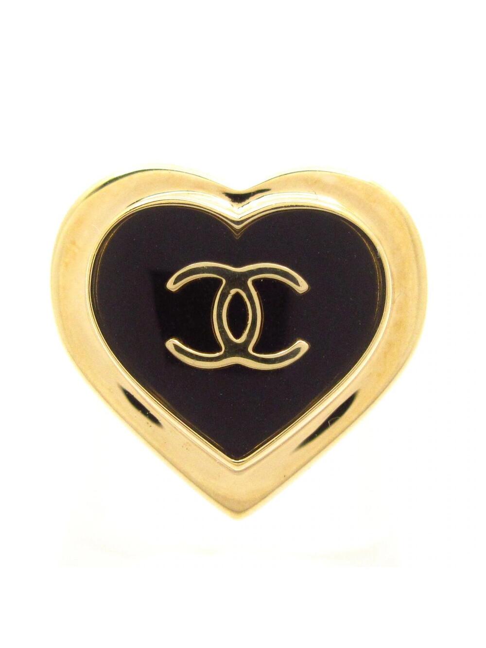 Chanel Coco Gold Black Hardware Ring #7 #338340C10B